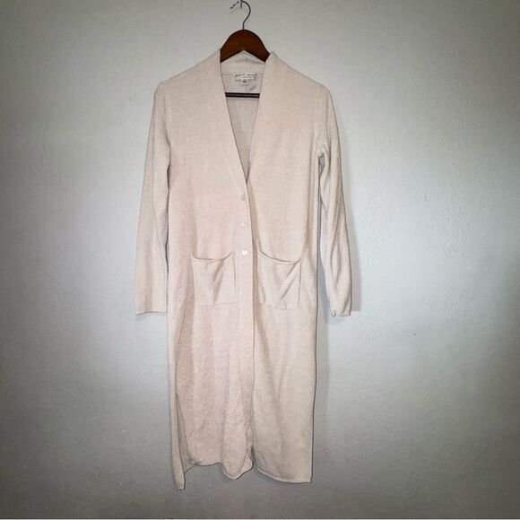 Barefoot Dreams CozyChic Ultra Lite Cardigan in Stone - Picture 2 of 12
